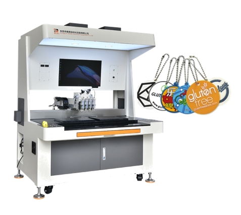 Enamel Emojicon Badge Filling Machine